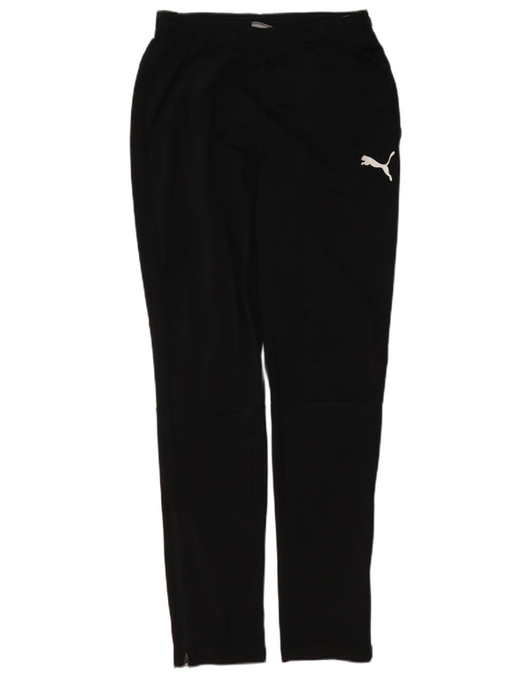 PUMA Mens Tracksuit Trousers Small  Black Polyester