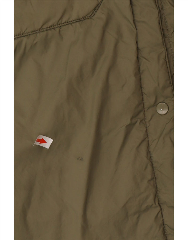 Zara Womens Oversized Windbreaker Coat UK 16 Large Khaki Polyamide