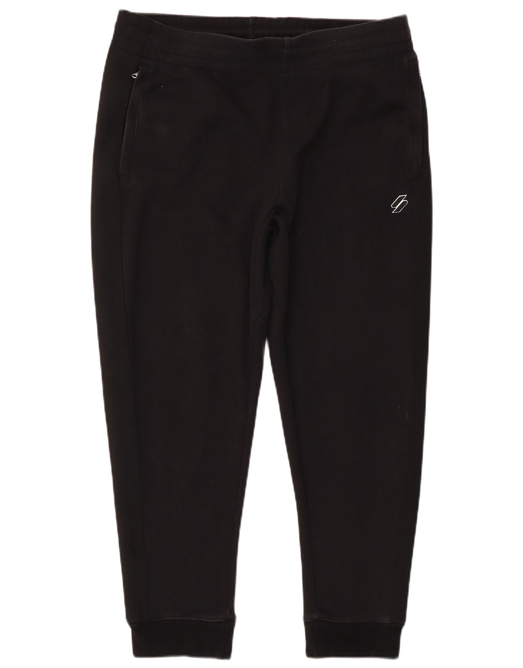 SUPERDRY Mens Tracksuit Trousers Joggers Large  Black