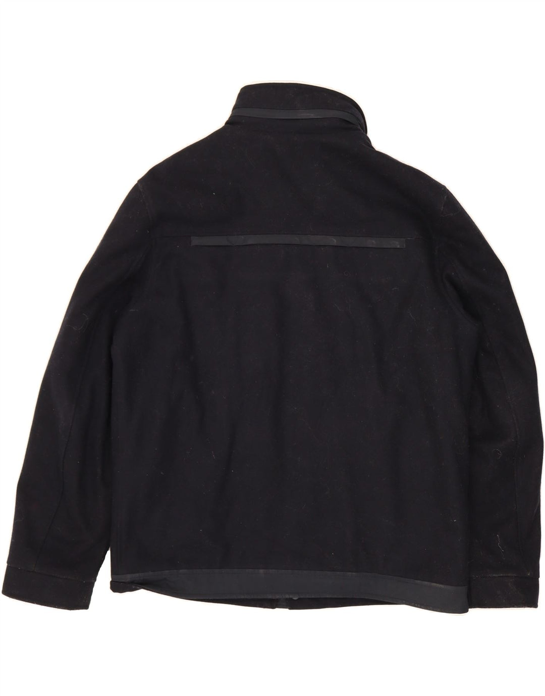 AMERIGO VESPUCCI Mens Bomber Jacket UK 40 Large Navy Blue Vintage Amerigo Vespucci and Second-Hand Amerigo Vespucci from Messina Hembry 