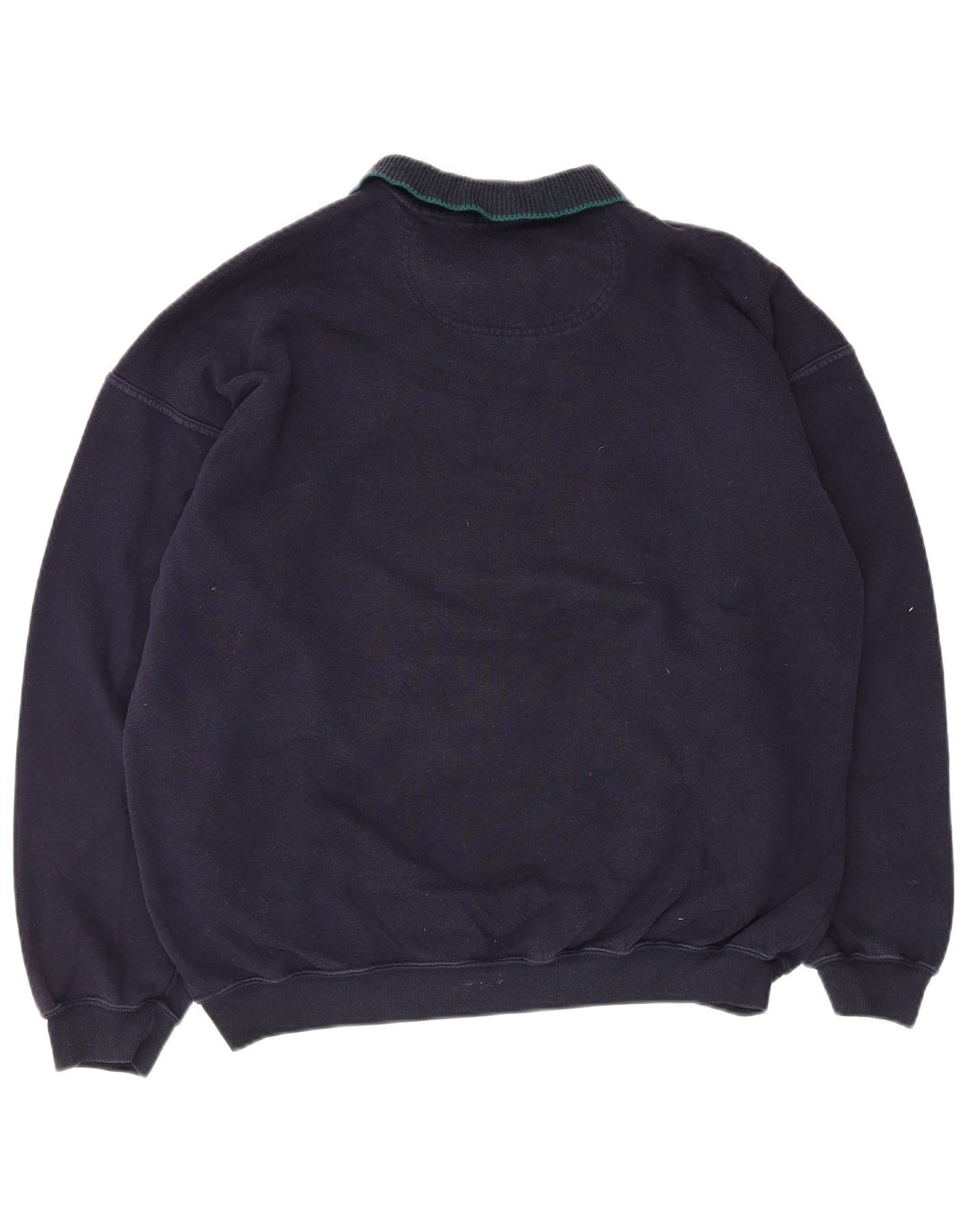 Marks & Spencer Mens Sweatshirt Jumper Large Navy Blue Argyle/Diamond