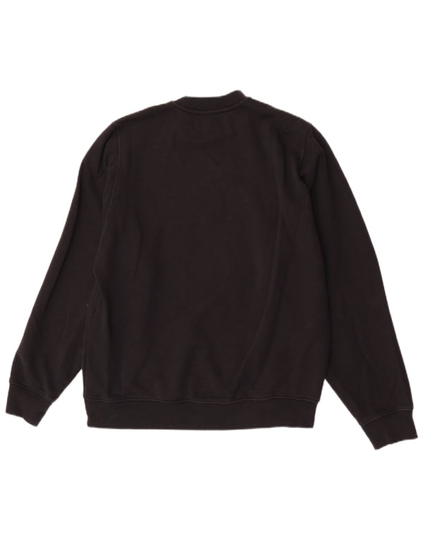 Diesel Mens Graphic Sweatshirt Jumper Small Black Cotton
