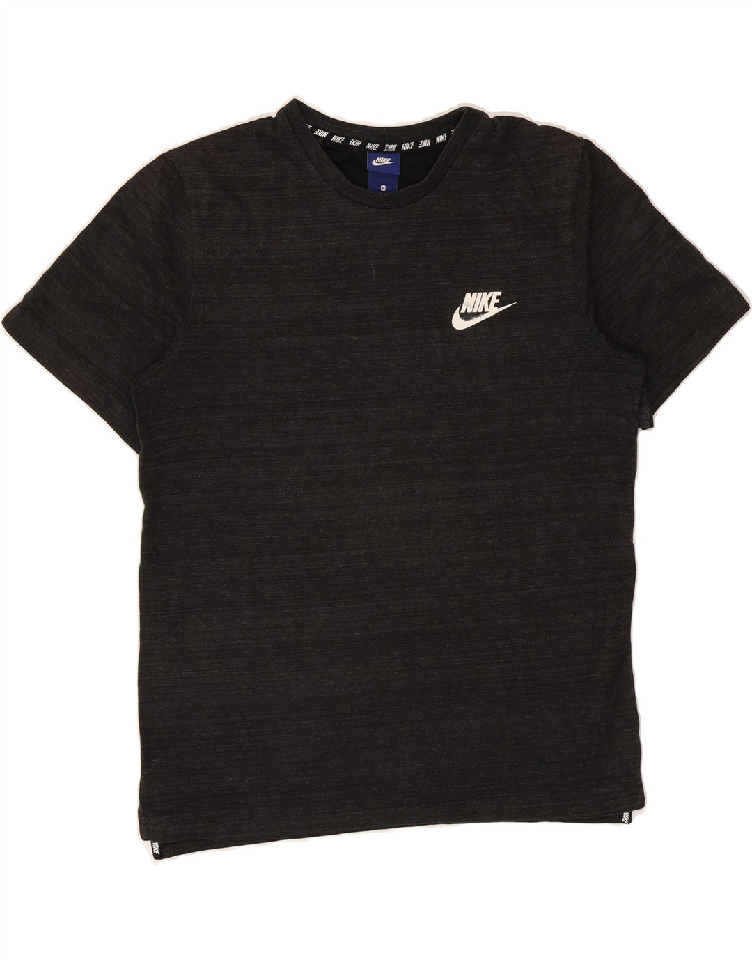 NIKE Mens T-Shirt Top Medium Grey Flecked Cotton Vintage Nike and Second-Hand Nike from Messina Hembry 