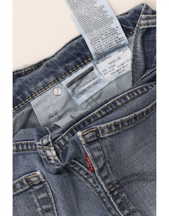 Levi's Womens Slim Jeans  W32 L30 Blue Cotton