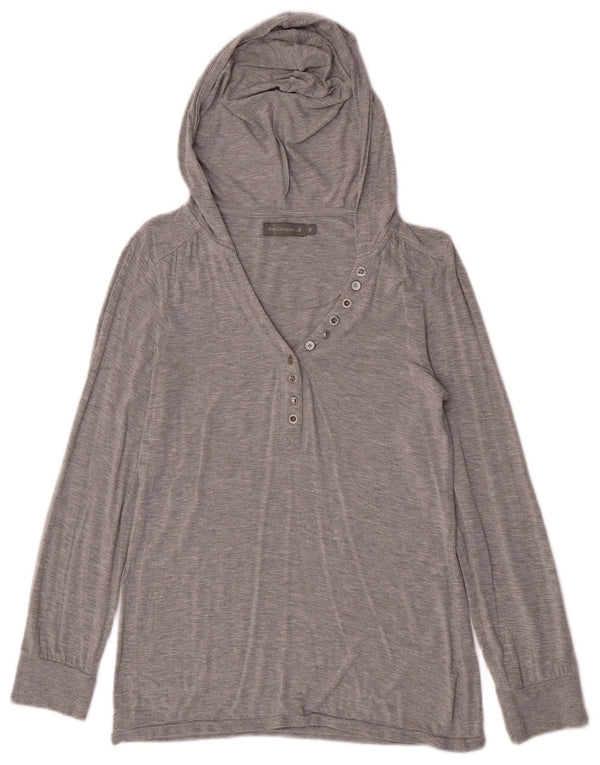 Best Company Womens Hooded Top Long Sleeve UK 12 Medium Grey Flecked