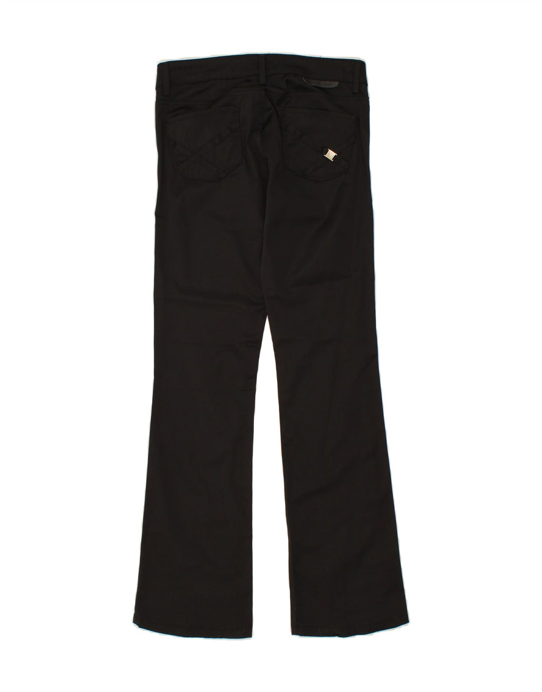 TRUSSARDI Womens Bootcut Casual Trousers W26 L32 Black Vintage Trussardi and Second-Hand Trussardi from Messina Hembry 