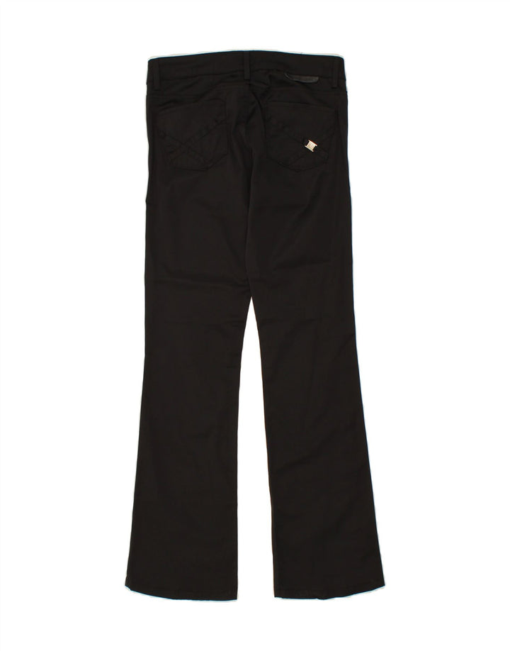 TRUSSARDI Womens Bootcut Casual Trousers W26 L32 Black Vintage Trussardi and Second-Hand Trussardi from Messina Hembry 