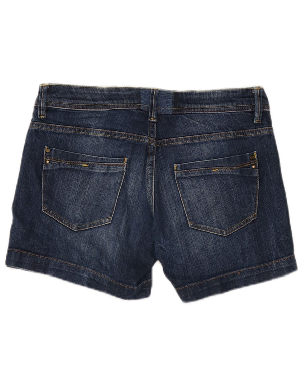Vintage Womens Denim Shorts W32 Large Blue Cotton
