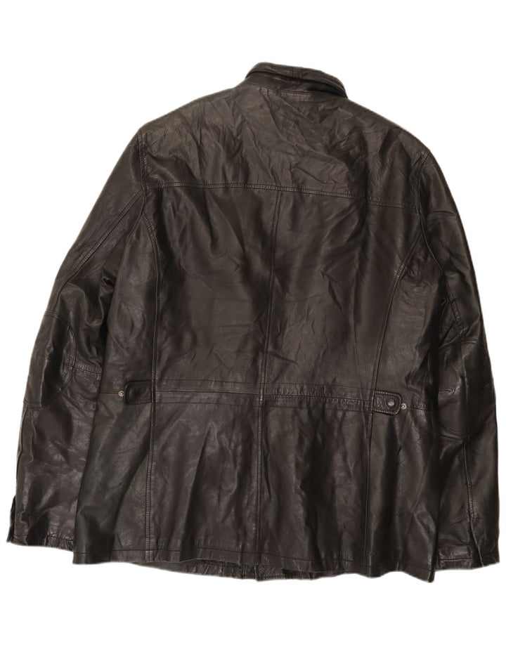 Vintage Mens Leather Jacket UK 42 XL Black
