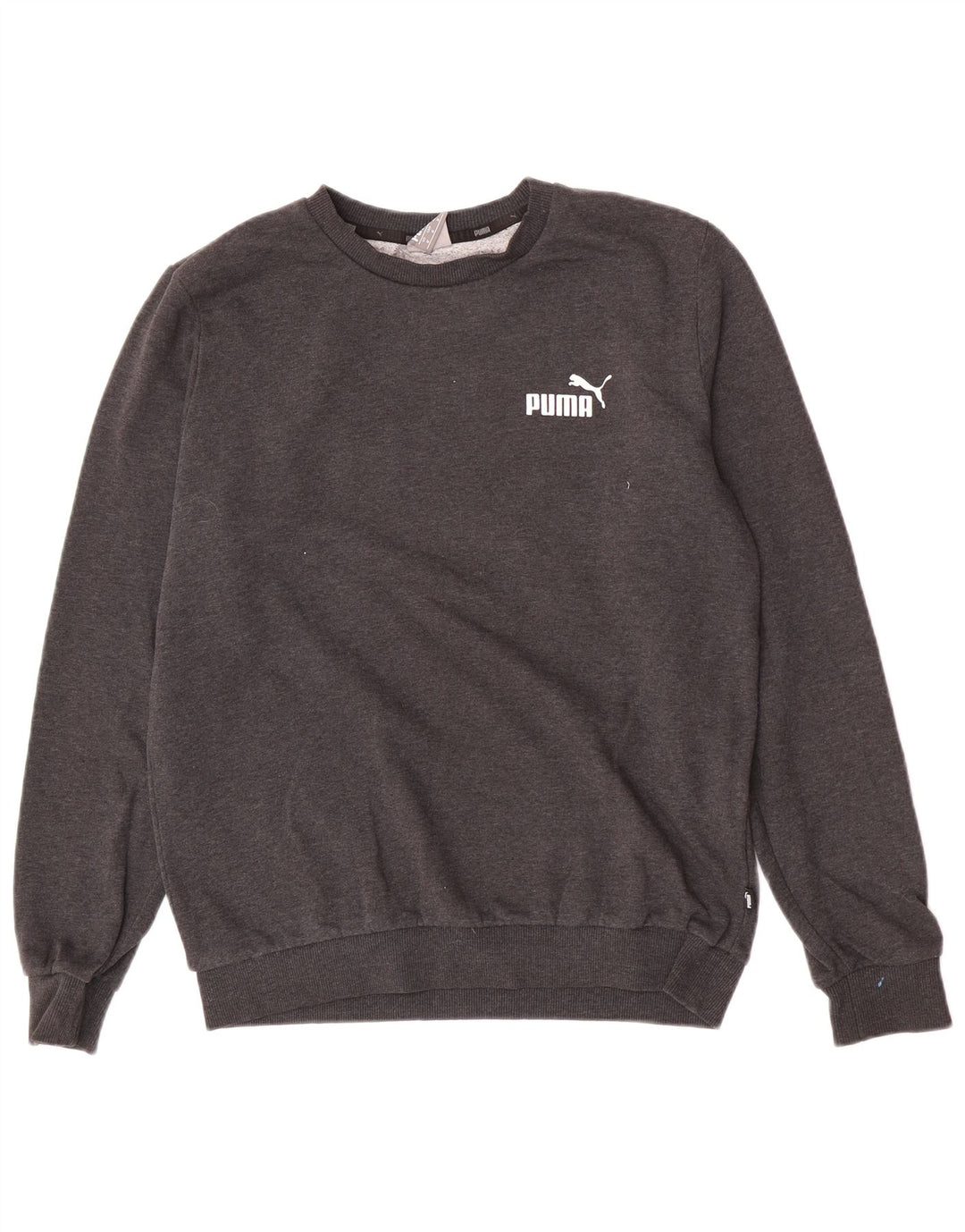 Puma Mens Sweatshirt Jumper Medium Grey Cotton