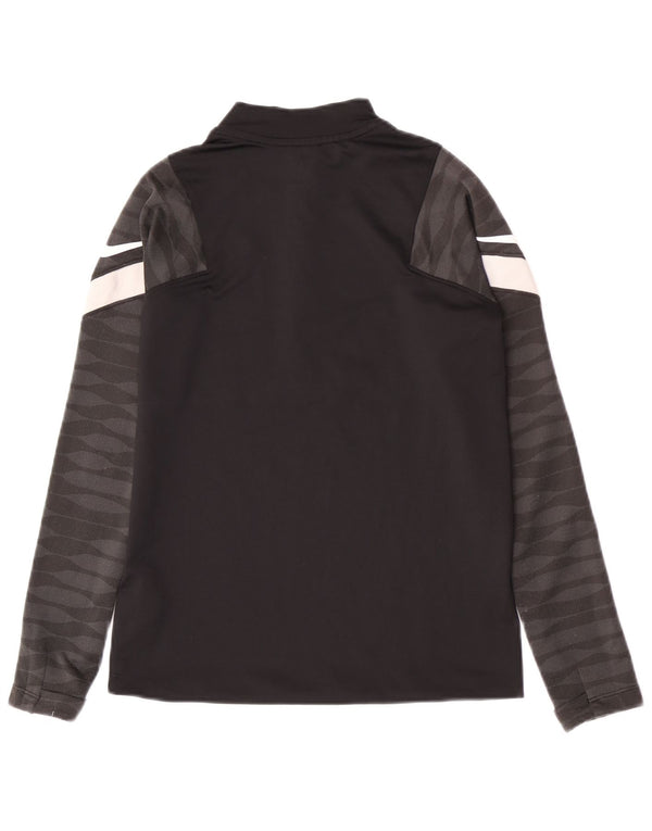 Nike Boys Zip Neck Regular Tracksuit Top 10-11 Years Medium Black Sports