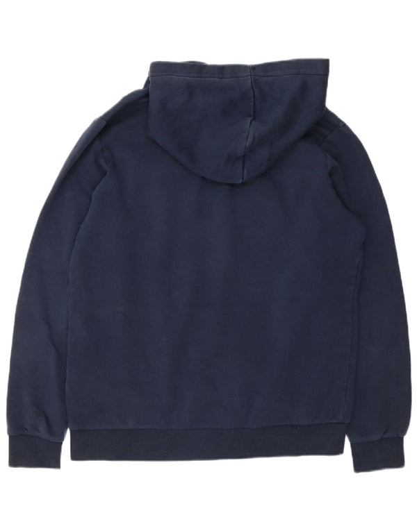 JACK & JONES Boys Graphic Hoodie Jumper 15-16 Years Navy Blue Cotton