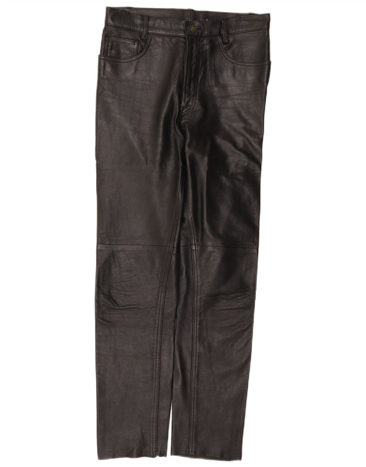 Vintage Womens Straight Trousers W30 L30 Black
