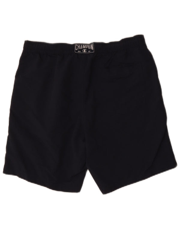 Champion Mens Graphic Swimming Shorts Medium  Navy Blue Polyester