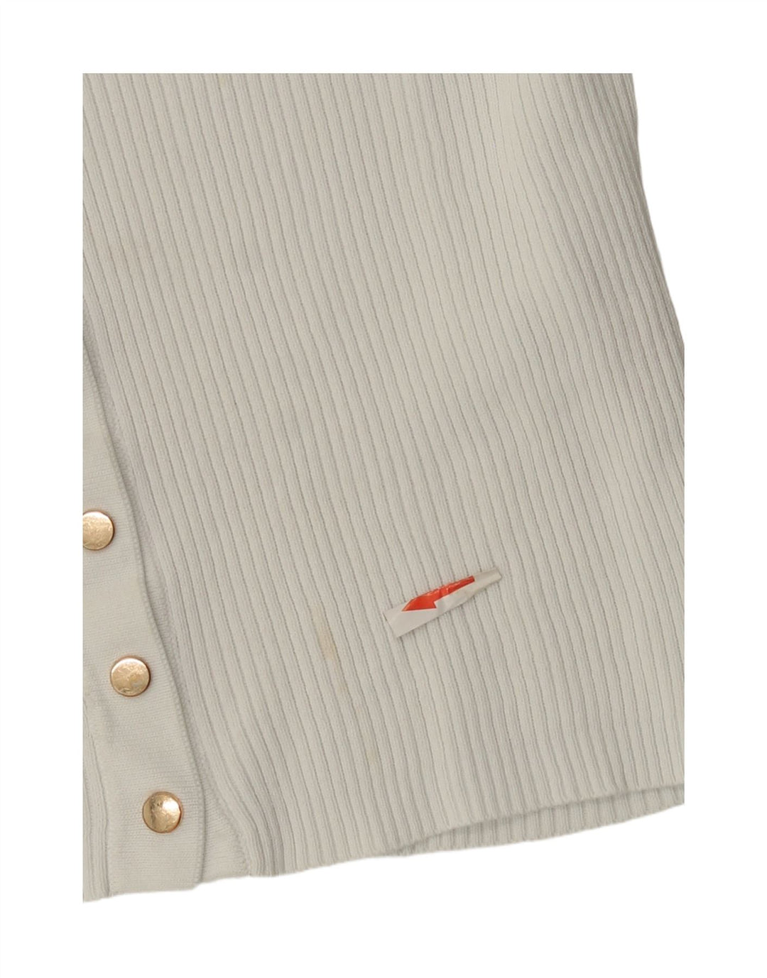 Zara Womens Crop Cardigan Top UK 10 Small White Polyamide