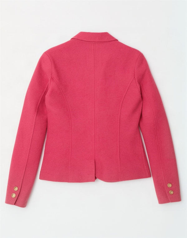 Rifle Womens 2 Button Blazer Jacket UK 14 Large Pink Wool