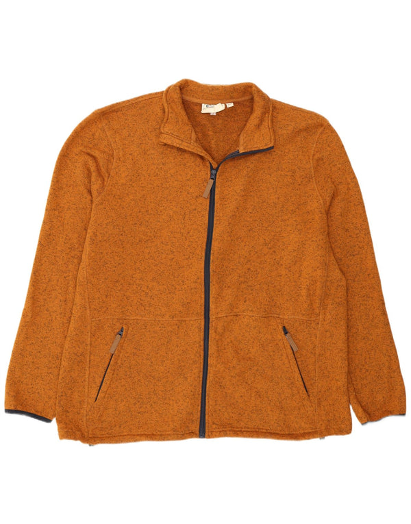 Mountain Warehouse Mens Tracksuit Top Jacket 3XL Brown Flecked Polyester