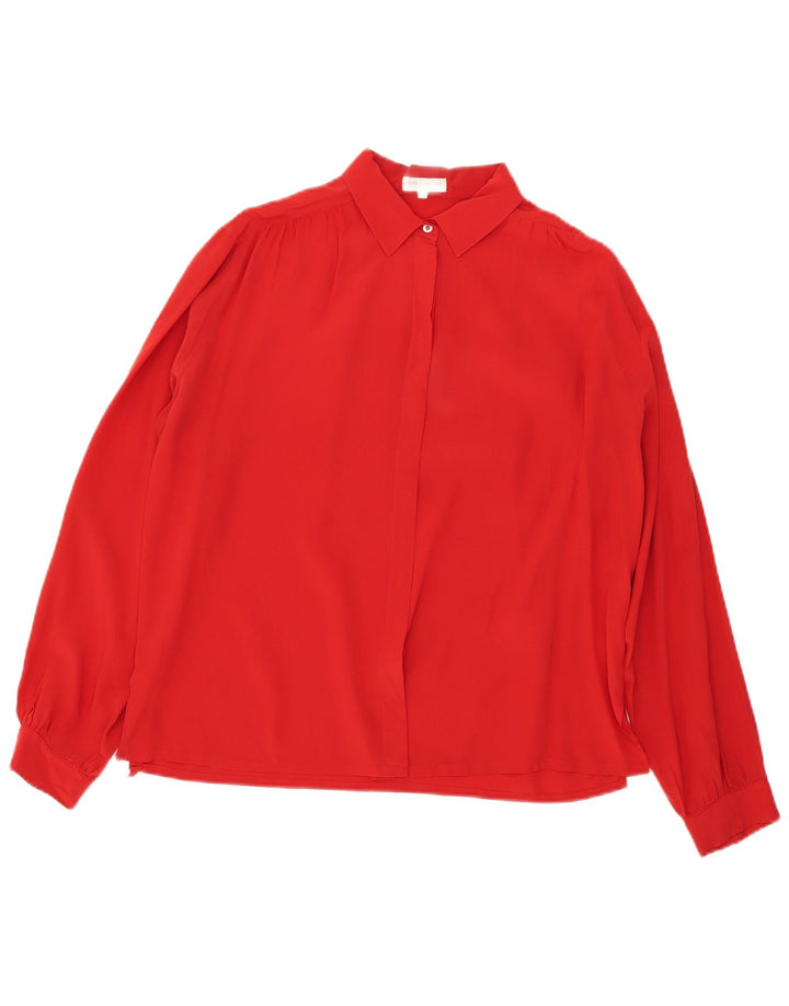 VINTAGE Womens Shirt Blouse IT 44 Medium Red