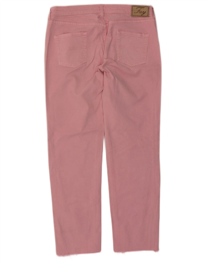 Fay Womens Straight Jeans W31 L27 Pink Cotton