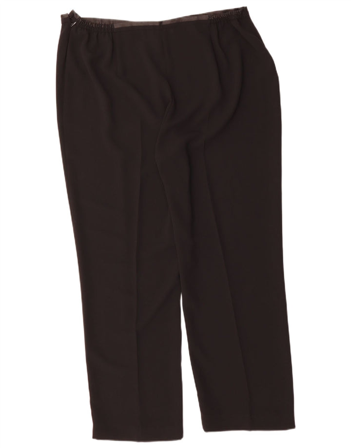 JACQUES VERT Womens Straight Casual Trousers W36 L30 Black Polyester