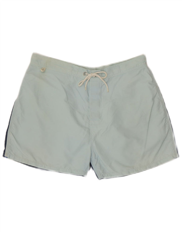 SUNDEK Mens Swimming Shorts Medium Blue Colourblock Nylon