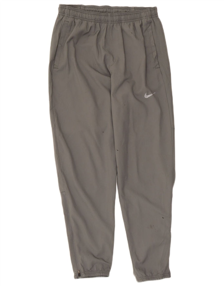 Nike Mens Dri Fit Tracksuit Trousers Joggers Small Grey Polyester