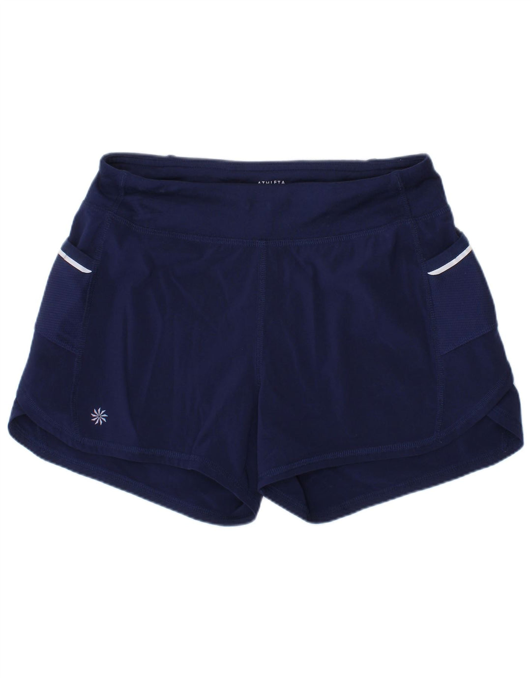 ATHLETA Girls Sport Shorts 11-12 Years Large Navy Blue Polyester