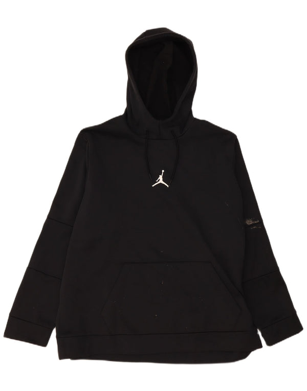 Jordan Mens Graphic Standard Fit Hoodie Jumper 2XL Black Polyester