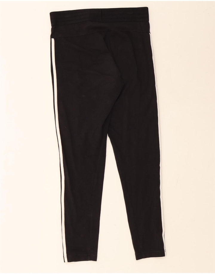 ADIDAS Womens Leggings UK 12 Medium  Black Vintage Adidas and Second-Hand Adidas from Messina Hembry 