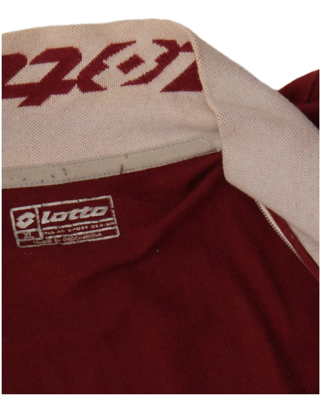 LOTTO Womens Graphic Tracksuit Top Jacket UK 18 XL White Colourblock