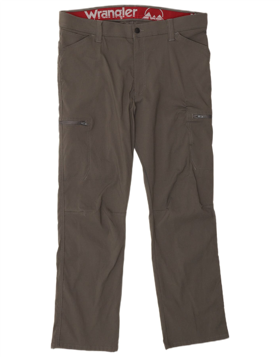 WRANGLER Mens Straight Cargo Trousers W36 L30 Grey Nylon