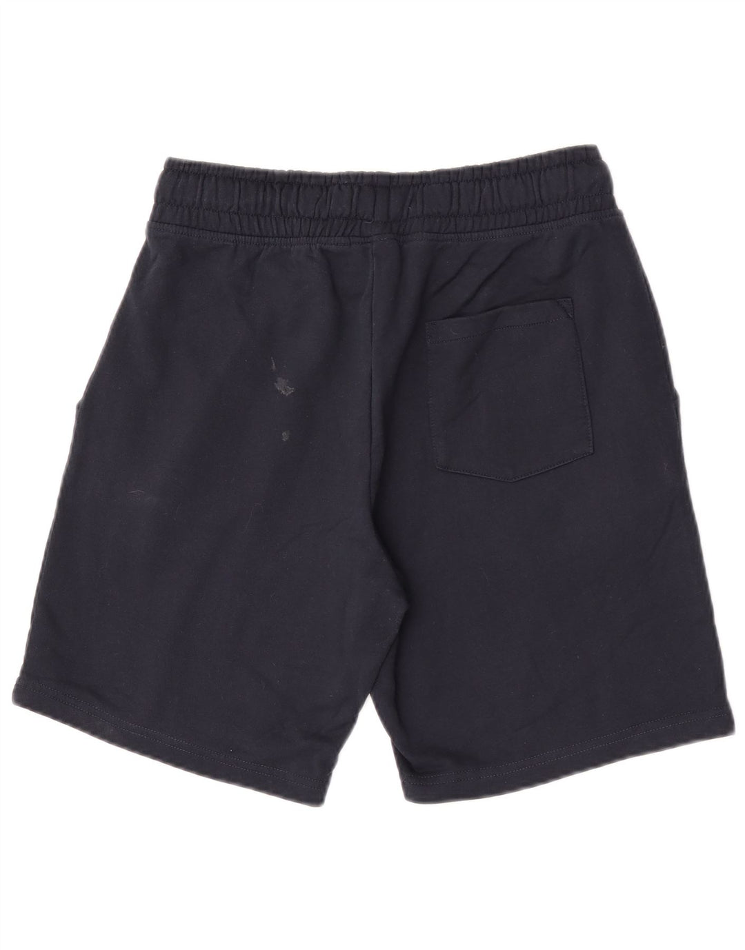 Vintage Mens Graphic Sport Shorts Medium Navy Blue Cotton