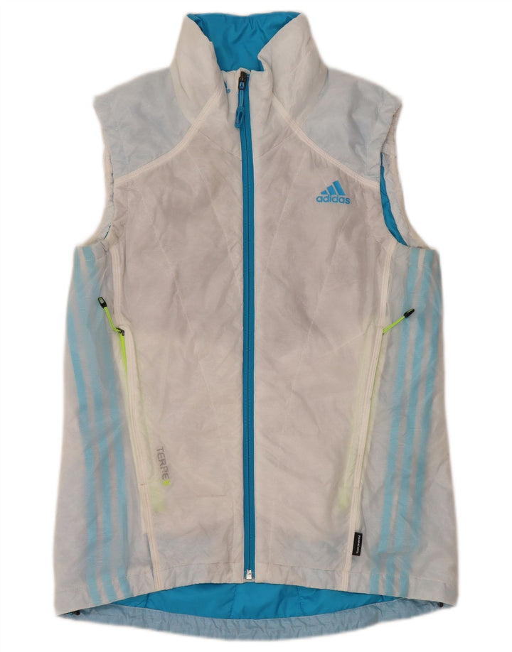 Adidas Womens Terrex Padded Gilet UK 12 Medium White Polyester