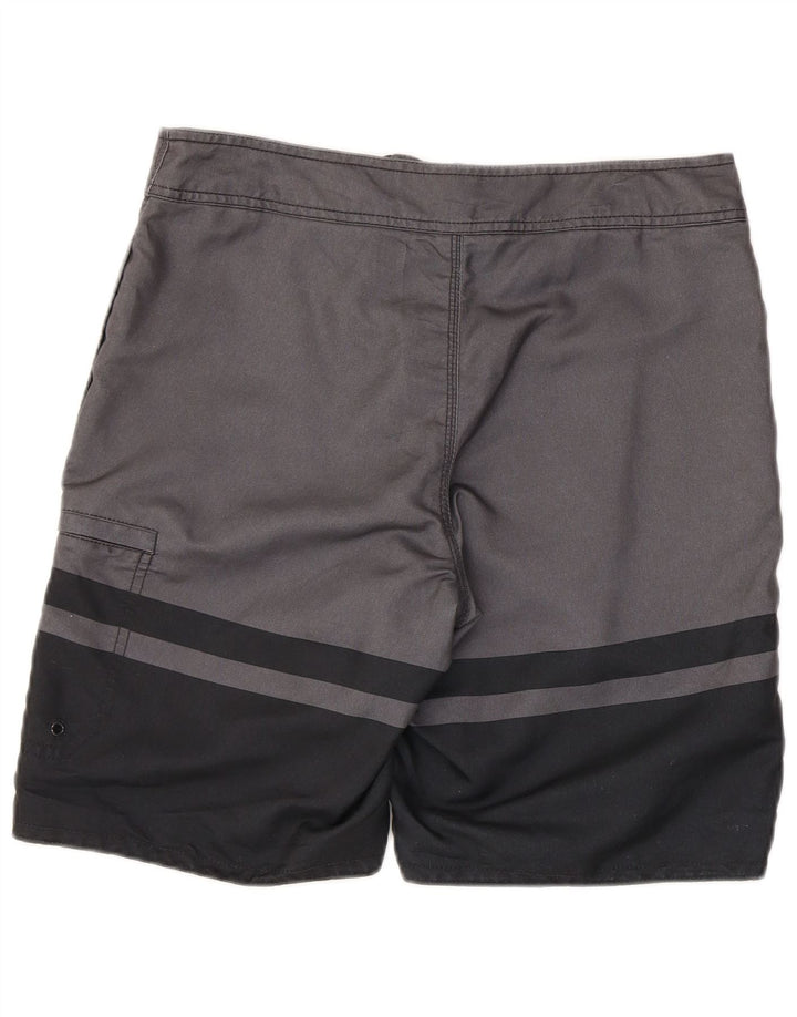 Gap Mens Cargo Swimming Shorts Small Grey Colourblock Polyester