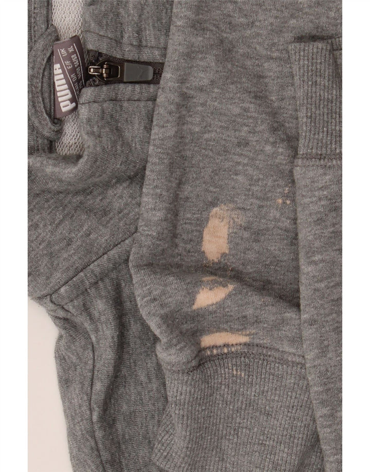 Puma Mens Graphic Tracksuit Top Jacket XL Grey Cotton