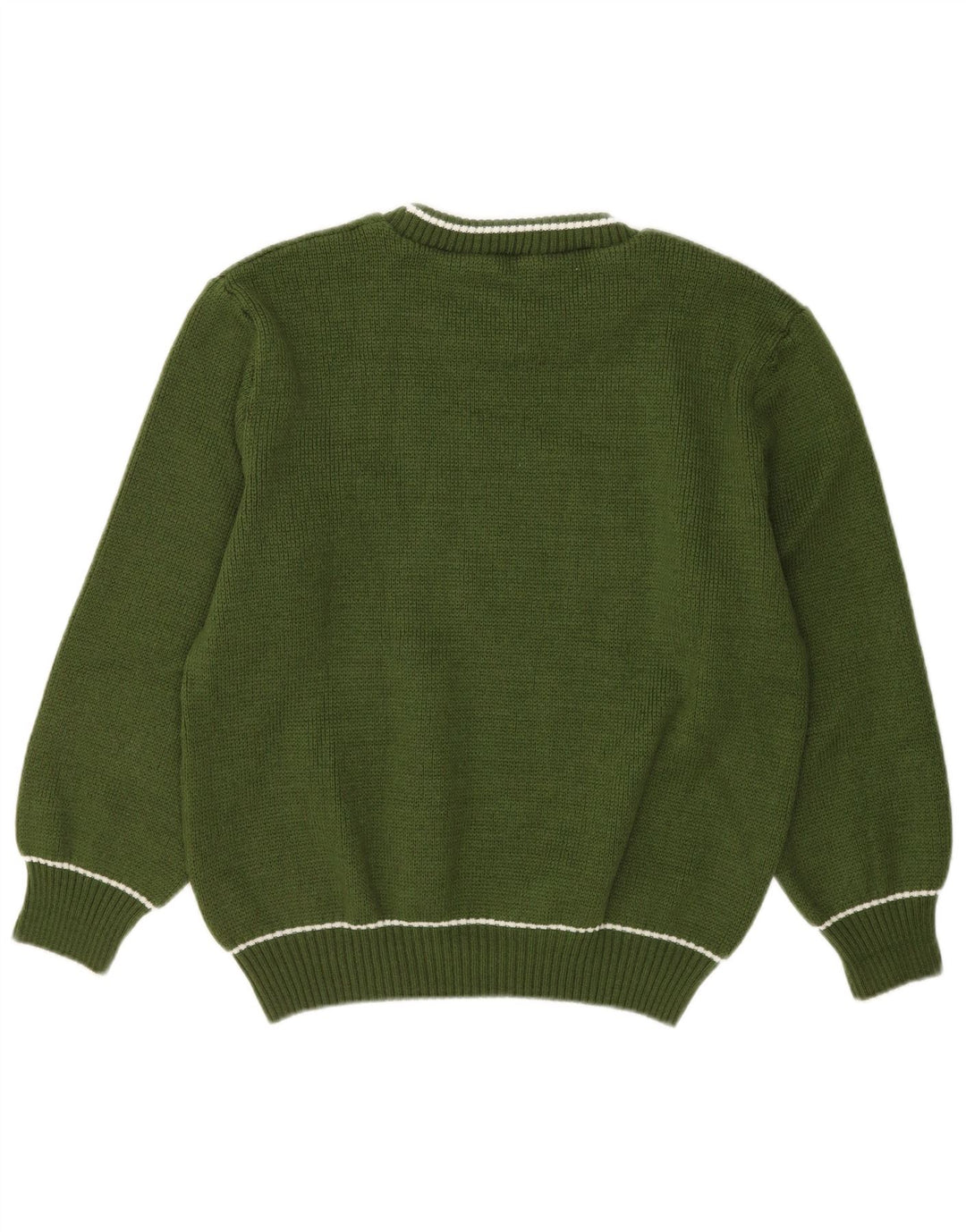 VINTAGE Mens Crew Neck Jumper Sweater Medium Green