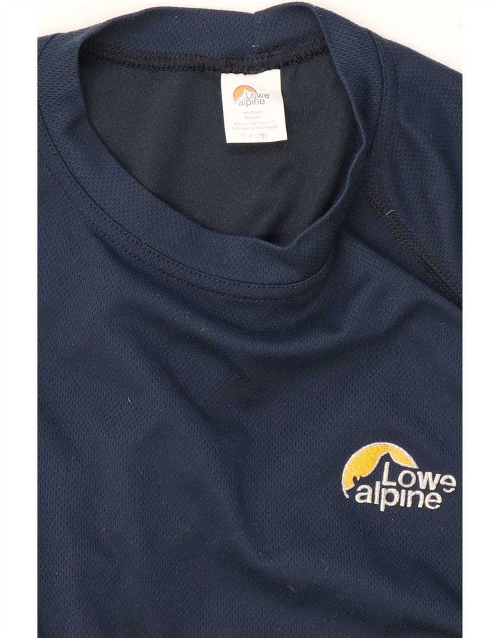 Lowe Alpine Mens T-Shirt Top Small Navy Blue Polyester