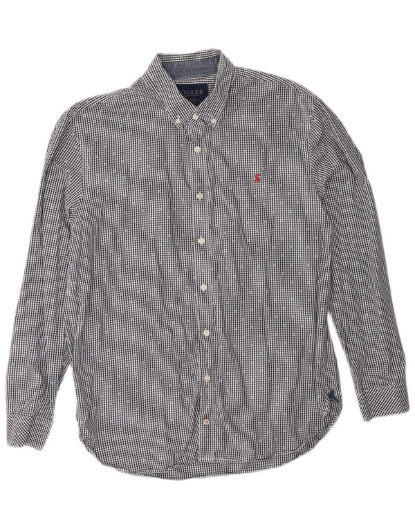Joules Mens Shirt Large Navy Blue Gingham