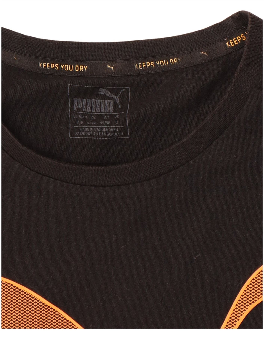 PUMA Mens Graphic T-Shirt Top Small Black
