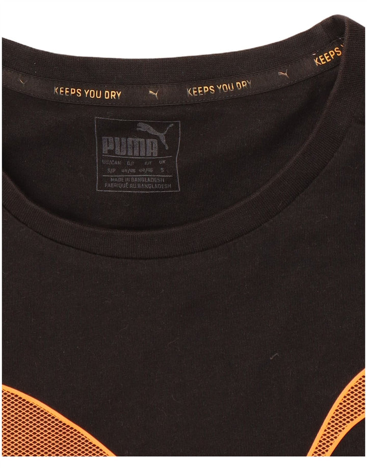 PUMA Mens Graphic T-Shirt Top Small Black