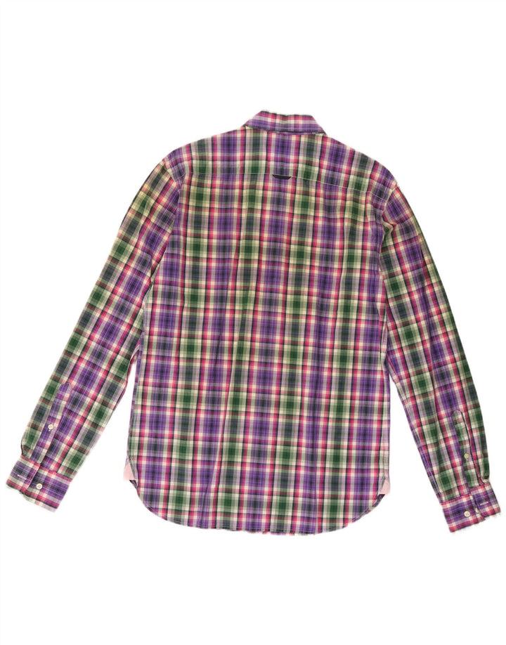 Henry Cottons Mens Shirt Size 39 Medium Multicoloured Check Cotton