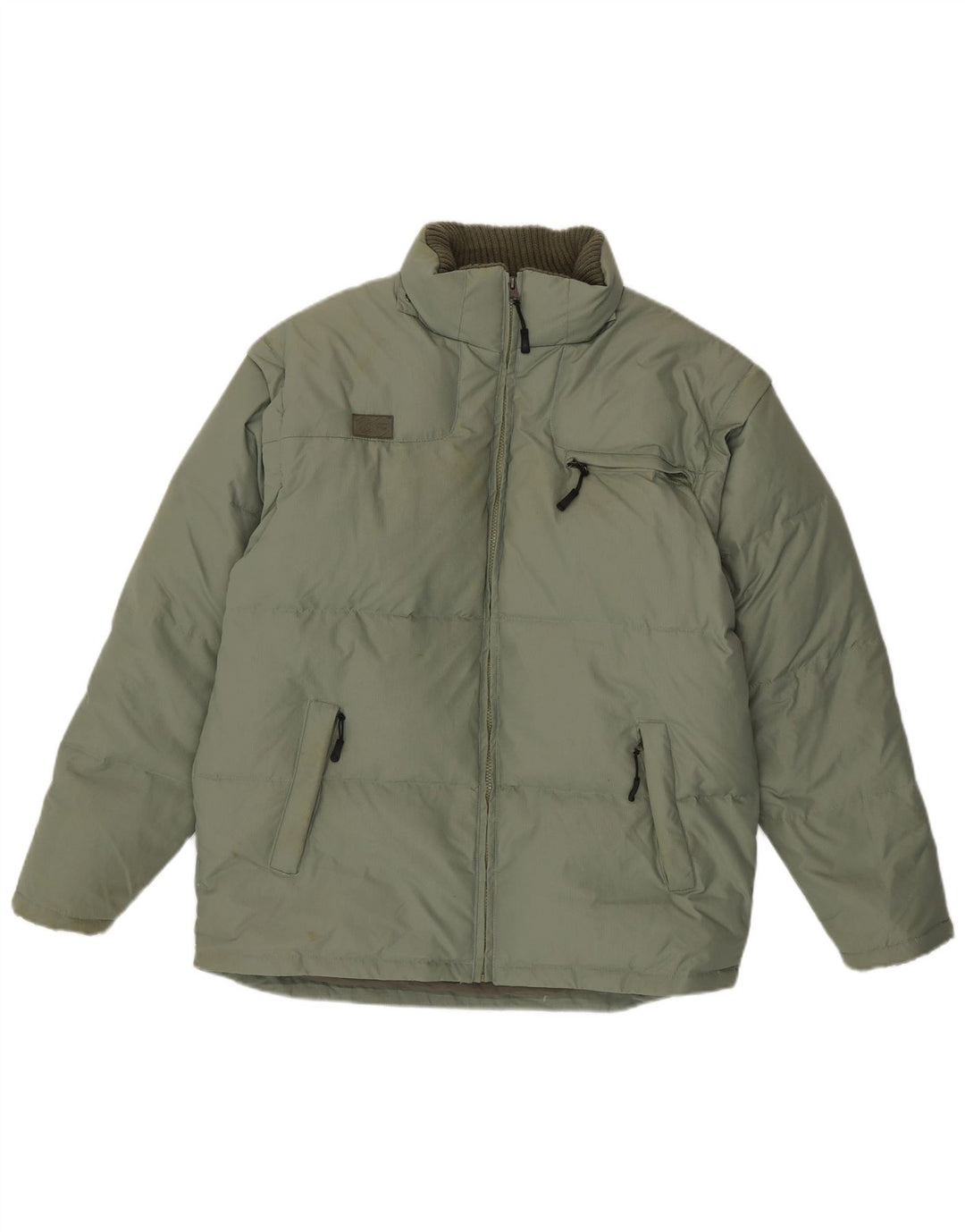 FILA Mens Padded Jacket UK 40 Large Green Polyamide