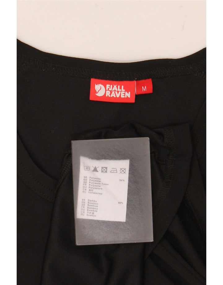 Fjall Raven Womens T-Shirt Top UK 14 Medium Black Polyester