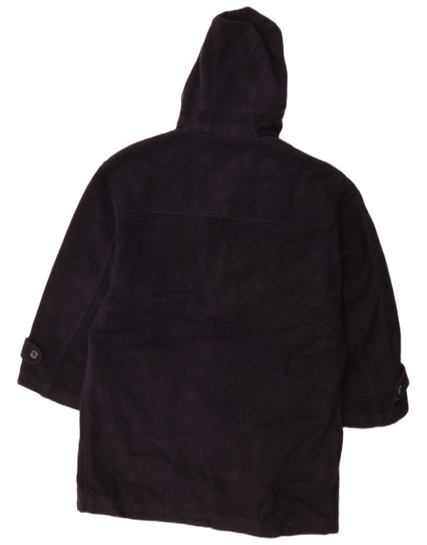 VINTAGE Mens Hooded Duffle Coat IT 54 2XL Navy Blue