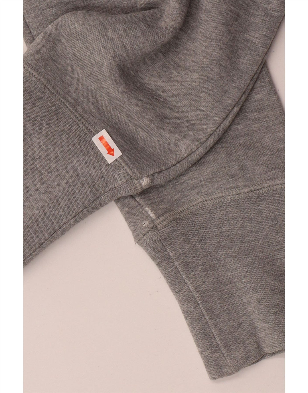 NIKE Womens Standard Fit Graphic Hoodie Jumper UK 14 Medium Grey Cotton