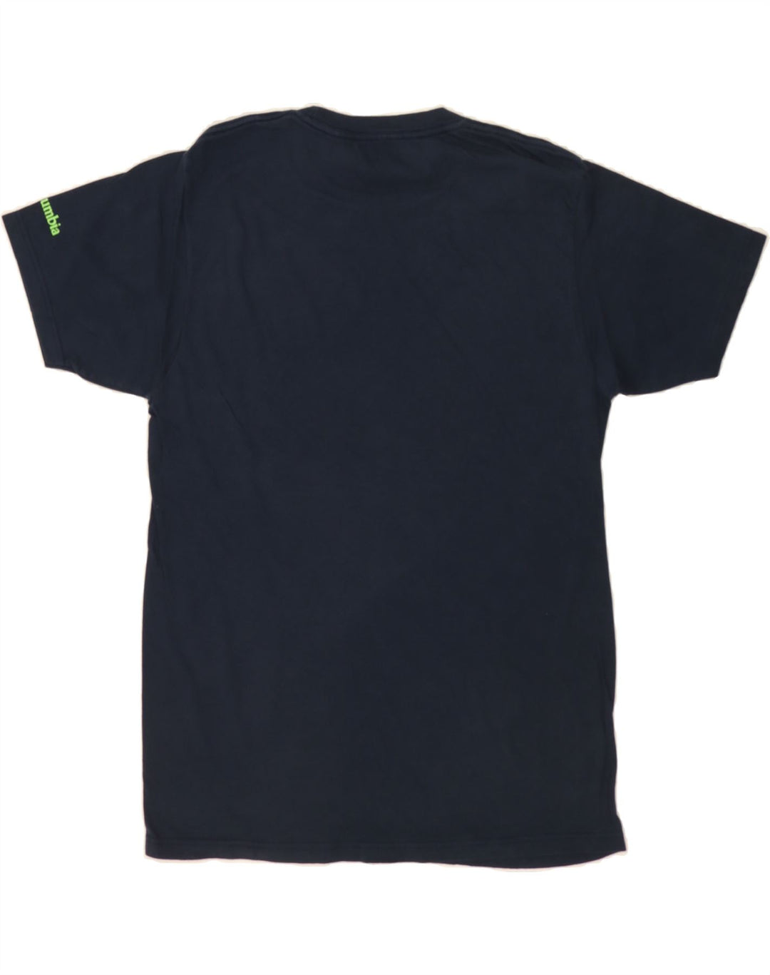 COLUMBIA Mens Seattle Graphic T-Shirt Top Medium Navy Blue Cotton Vintage Columbia and Second-Hand Columbia from Messina Hembry 