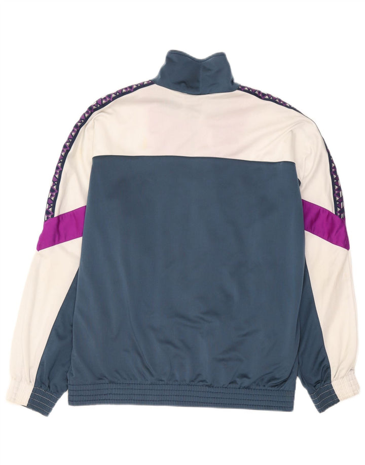 Lotto Mens Graphic Full Tracksuit Medium  Navy Blue Colourblock