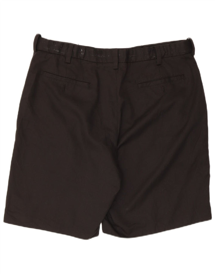 Izod Mens Chino Shorts W38 XL Black Polyester
