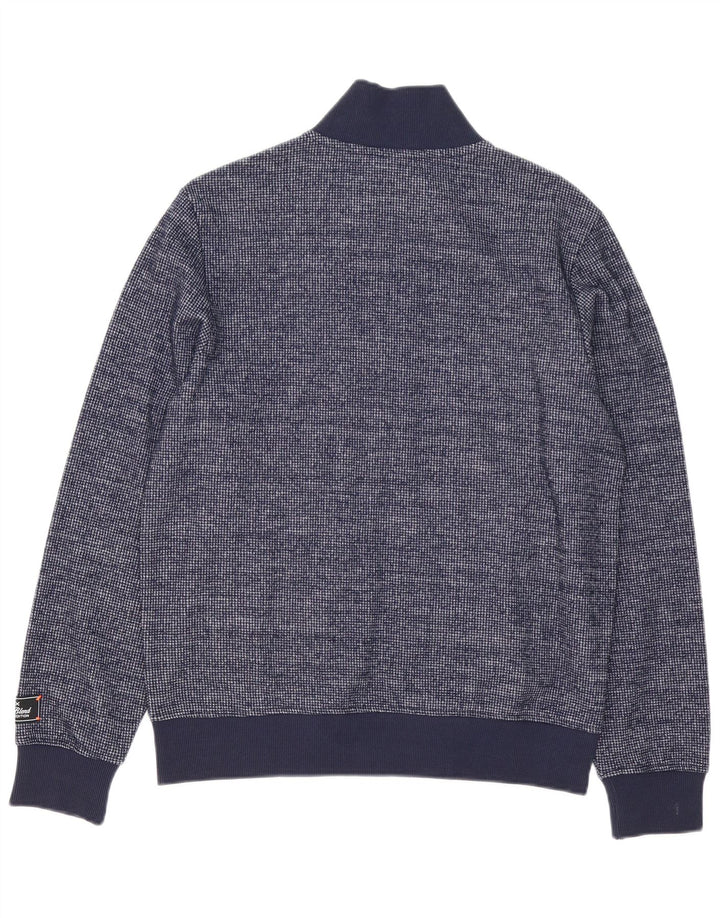 Sun68 Mens Cardigan Sweater Medium Navy Blue Polyester