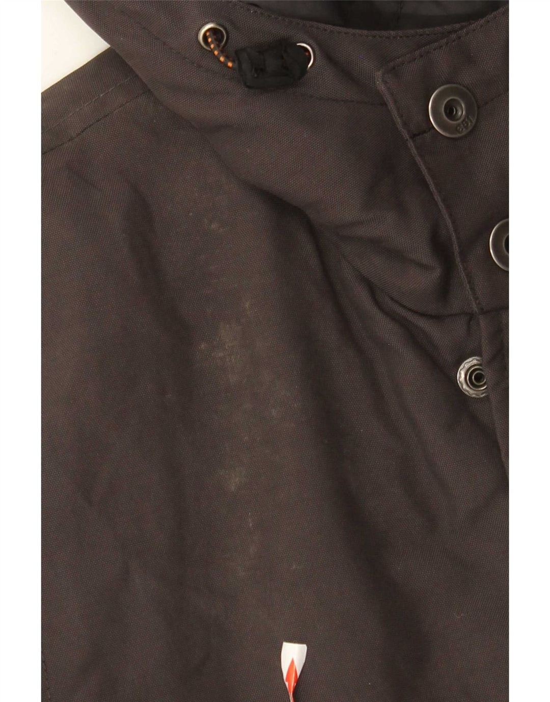 Aspesi Mens Hooded Padded Coat UK 36 Small Grey Polyamide